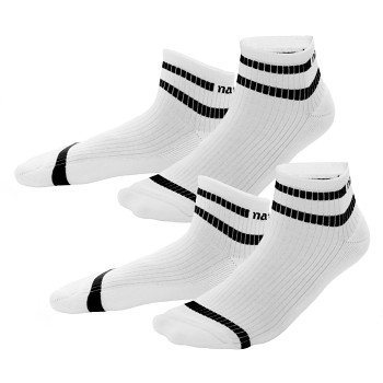 ORELL unisex kotníkové  ponožky z biobavlny - bílá