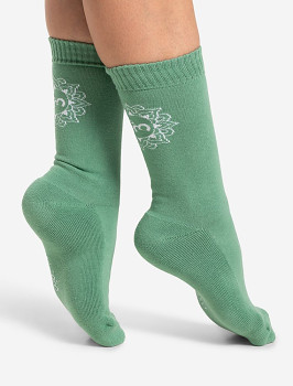 PADU unisex ponožky z biobavlny - zelená khaki