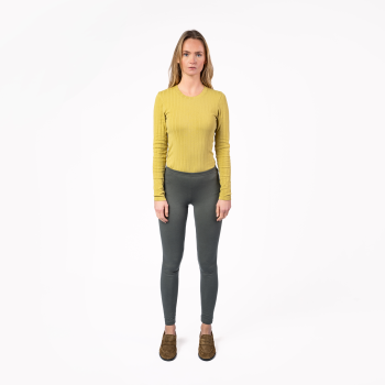 HELLA Dámské legíny z biobavlny - khaki