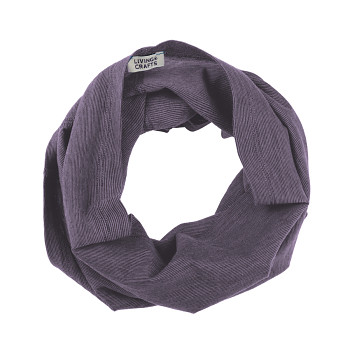 NIKKAS unisex nákrčník z bio merino vlny a biobavlny - fialová zinfandel