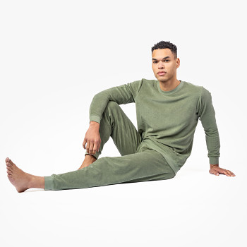 BJÖRN pánské pyžamo ze 100% biobavlny - zelená frog