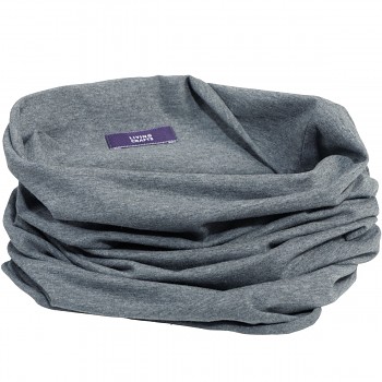 LOURDES unisex tubusová šála (nákrčník) z biobavlny - šedá graphite