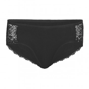 UVANA dámské kalhotky panty z biobavlny - černá 