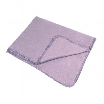 CAMBRIDGE fleesový pléd ze 100% biobavlny - fialová mauve