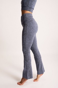 GUNA I Dámské legíny z biobavlny s turmalíny - modrošedá 